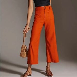 MAEVE Collette pants in orange/rouge NWT